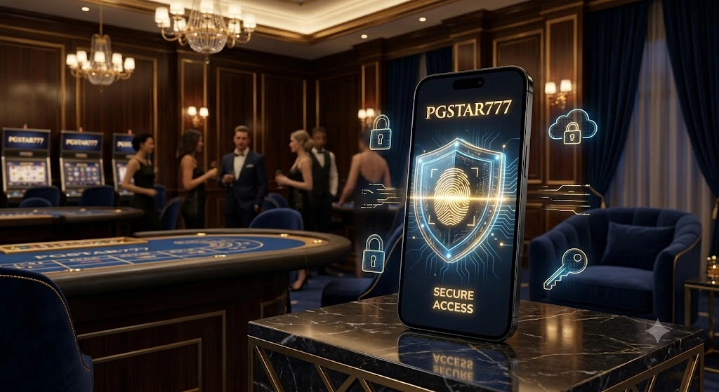 หน้าจอแสดงระบบตรวจสอบและเพิ่มความปลอดภัยให้บัญชีผู้ใช้บนแพลตฟอร์ม PGSTAR777 ระดับพรีเมียม