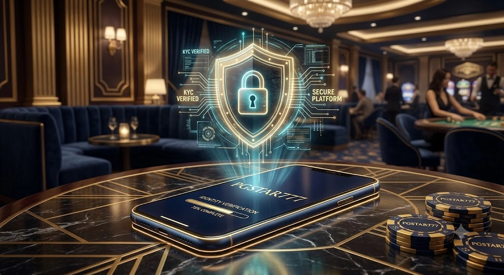 หน้าจอแสดงระบบความปลอดภัยและการยืนยันตัวตน (KYC) บนแพลตฟอร์ม PGSTAR777