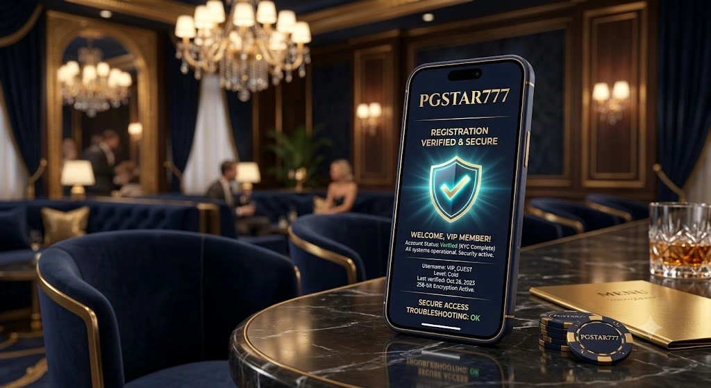หน้าจอแสดงวิธีแก้ไขปัญหาสมัครสมาชิก PGSTAR777 ไม่ผ่าน บนแพลตฟอร์ม iGaming ที่เน้นความปลอดภัย